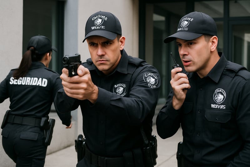 Guardias de seguridad privada de Seguridad Wolves en acción Guardias de seguridad privada de Seguridad Wolves en acción